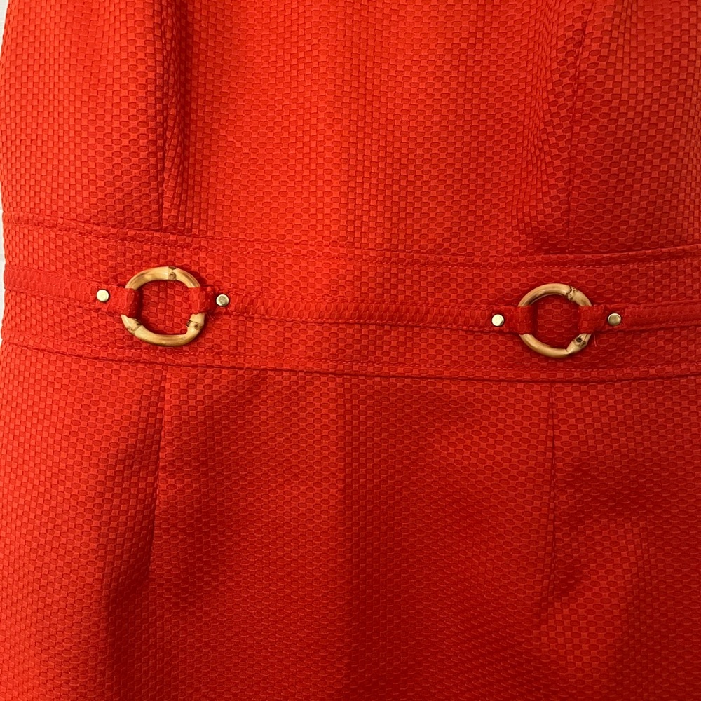 Tahari Arthur S Levine Orange Dress